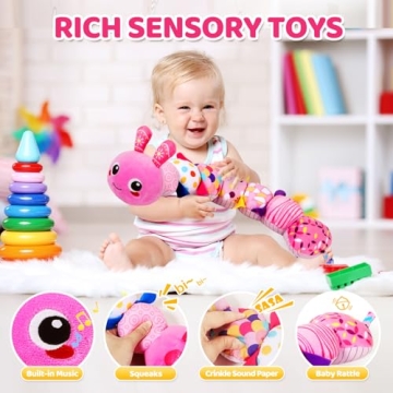 KMUYSL Infant Plush Toy - Sensory Musical Toy for Babies 0-12 Months