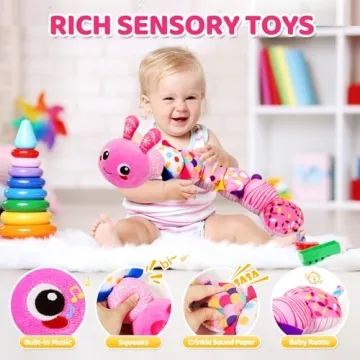 KMUYSL Infant Plush Toy - Sensory Musical Toy for Babies 0-12 Months