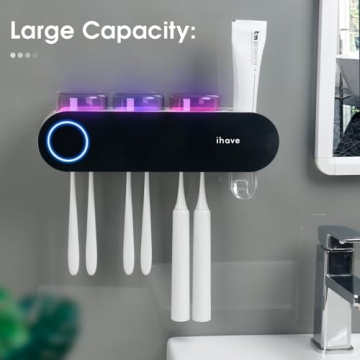 iHave UV Toothbrush Holder & Sanitizer for Bathrooms