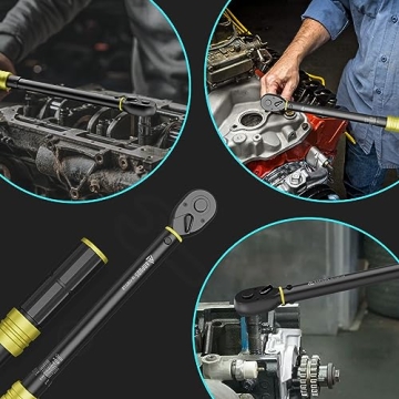 ANPUDS Dual-Direction Torque Wrench 10-170 Ft-Lb Quick Release