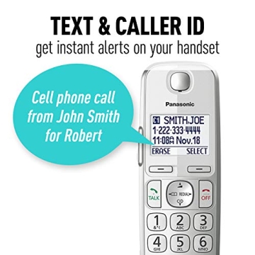 Panasonic Link2Cell Bluetooth Cordless Phone System with 4 Handsets