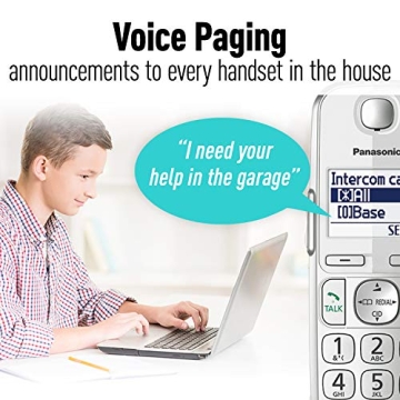 Panasonic Link2Cell Bluetooth Cordless Phone System with 4 Handsets