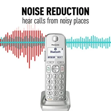 Panasonic Link2Cell Bluetooth Cordless Phone System with 4 Handsets