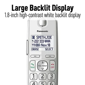 Panasonic Link2Cell Bluetooth Cordless Phone System with 4 Handsets