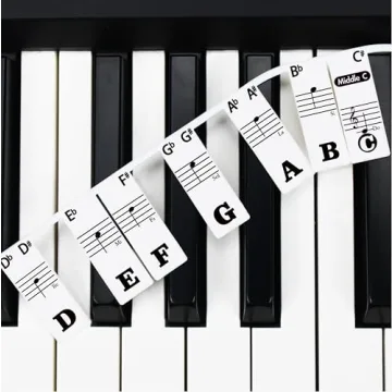 Piano Key Stickers for All Keyboards - Easy Learning