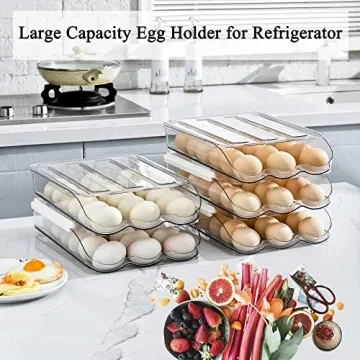 Large Capacity Egg Holder Organizer for Fresh Storage