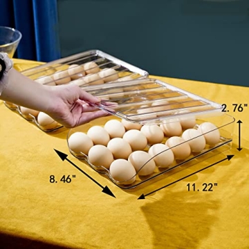 Large Capacity Egg Holder Organizer for Fresh Storage