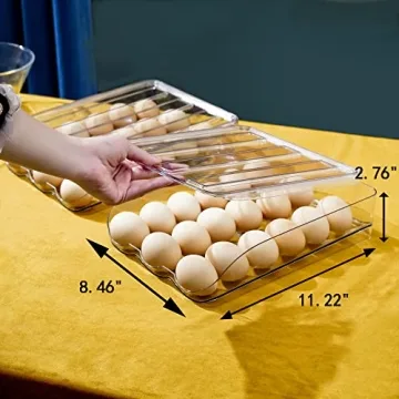 Large Capacity Egg Holder Organizer for Fresh Storage