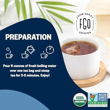 FGO Organic Black Tea - Eco-Conscious, Caffeinated Flavor