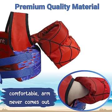 Toddler Floaties Kids Swim Vest for 22-66 Pounds Boys & Girls, Baby Swim Float Vest for Pool with Shoulder Harness Arm Wings, for Kids 2 3 4 5 6 7 Years Old Baby