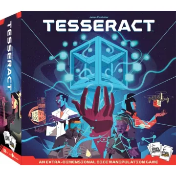 Smirk & Dagger Tesseract - Exciting Cooperative Dice Game for 1-4 Players, 64 Unique Dice with Rotat...