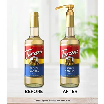 Syrup Pump for 750ml Coffee Syrup Bottles - Gold