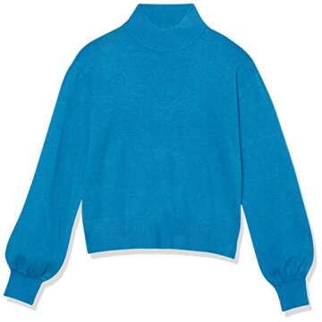 The Drop Women’s Stylish Mock-Neck Sweater with Cutout
