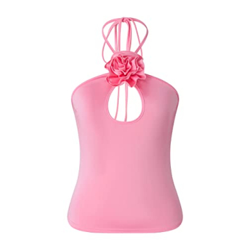 KMBANGI Floral Sexy Tank Top for Trendy Summer Style