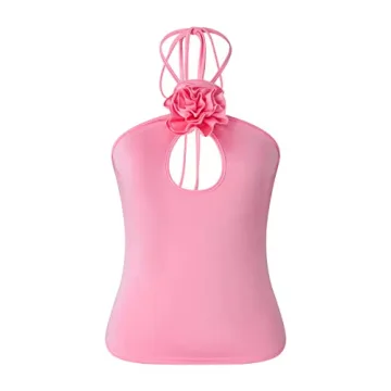 KMBANGI Floral Sexy Tank Top for Trendy Summer Style