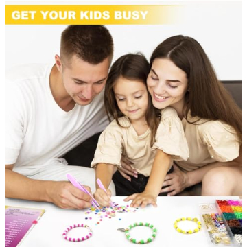 Dowsabel Clay Beads Bracelet Kit - 15,000 Pcs DIY Fun