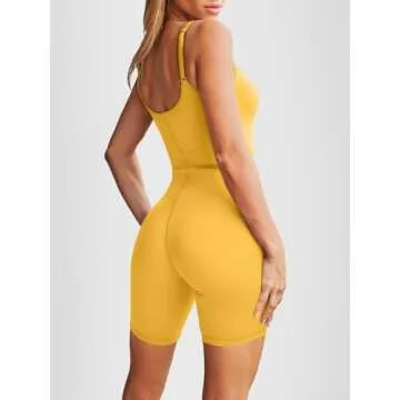 AUTOMET Women's Stylish Summer Jumpsuit Bodysuit