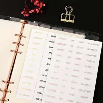 Durable Multibey A5 Binder Dividers with Custom Tabs