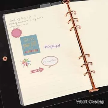 Durable Multibey A5 Binder Dividers with Custom Tabs