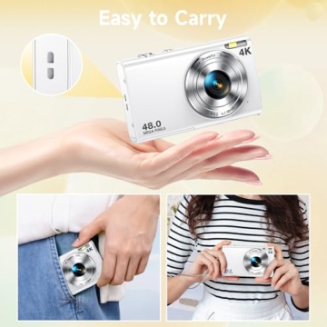 Compact 48MP UHD 4K Vlogging Camera for Beginners