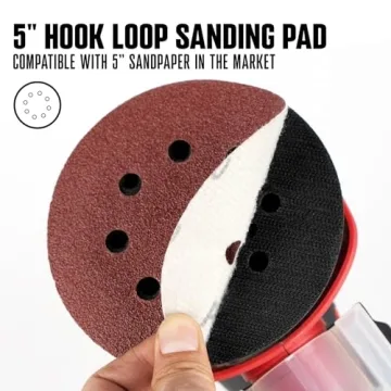 POPULO Palm Orbital Sander 5 Inch 3Amp for Efficient Sanding