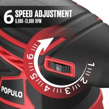 POPULO Palm Orbital Sander 5 Inch 3Amp for Efficient Sanding