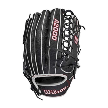 Wilson A2000 Spin Control OT7 12.75" Outfield Baseball Glove - Right Hand Throw, Black/Grey