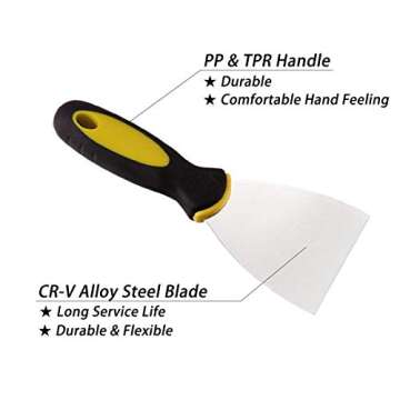 Durable Putty Knife Set for Home Repairs and DIY