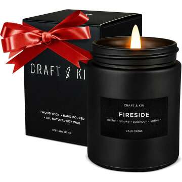 Fireside Scented Candles for Men | Aromatherapy