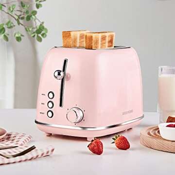 Stylish REDMOND 2 Slice Retro Toaster with Multiple Functions