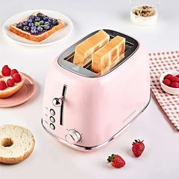 Stylish REDMOND 2 Slice Retro Toaster with Multiple Functions