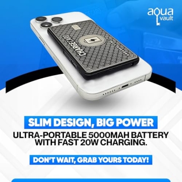 Ultra Thin Wireless Magnetic Charger 5000mAh 20W Fast Charge