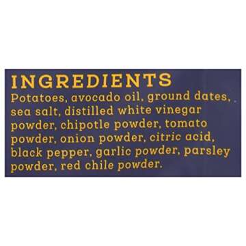 Siete Kettle Cooked Chipotle BBQ Potato Chips, Gluten Free, 5.5 Ounces (Pack Of 6)