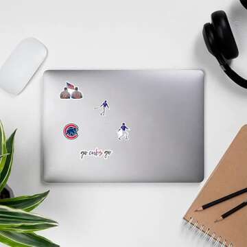 31 PCS American Baseball Stickers for Water Bottle, Laptop, Bicycle, Computer, Motorcycle, Travel Case, Car Decal Decoration Sticker 2-2.5 inches