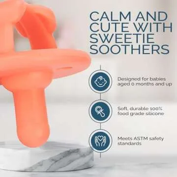 Itzy Ritzy Silicone Pacifiers - Safe Stylish Soothers