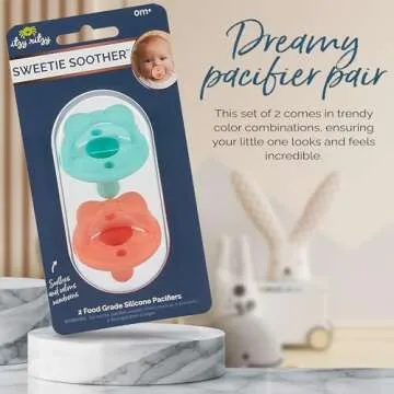 Itzy Ritzy Silicone Pacifiers - Safe Stylish Soothers