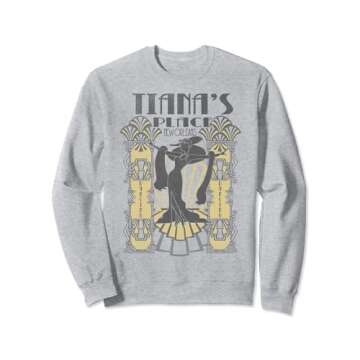 Disney Princess Tiana's Place Art Deco Poster Sweatshirt - Cozy Chic at Home