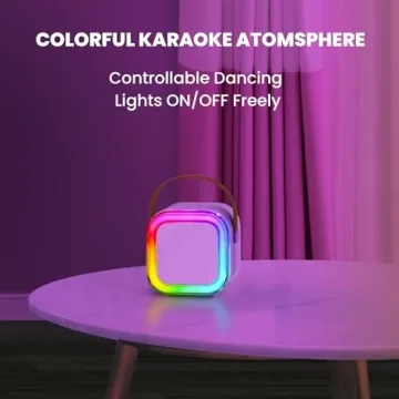 Kids Karaoke Machine with Bluetooth & 2 Mics - Purple