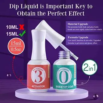 19Pcs AZUREBEAUTY Dip Powder Nail Kit Starter 12 Colors, Pink Blue Nude Winter Dipping Powder System Essential Liquid Set with 2-in-1 Base/Top Coat Ativator for French Nail Art Manicure Salon DIY Home