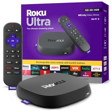 Roku Ultra 2024 - 4K Streaming Device with Dolby Vision