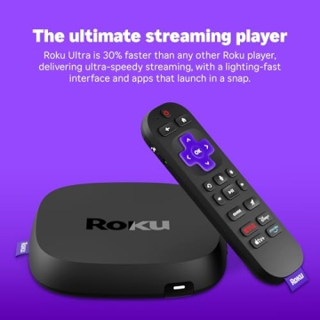 Roku Ultra 2024 - 4K Streaming Device with Dolby Vision