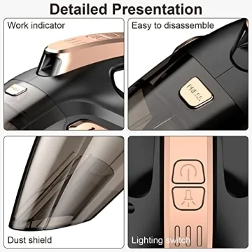 Banaton Car Vacuum Cleaner - 106W Power & LED Light