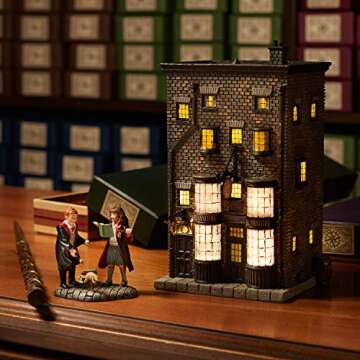 Department56 Harry Potter Village Ollivanders Wand Shop Lit Building, 7.88"