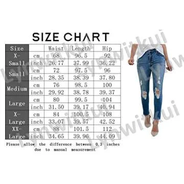 Lynwitkui Womens Destroyed Ripped Holes Skinny Jeans Leggings Mid Rise Stretchy Straight Leg Slim Fit Denim Pants (Small, J-Wathet)