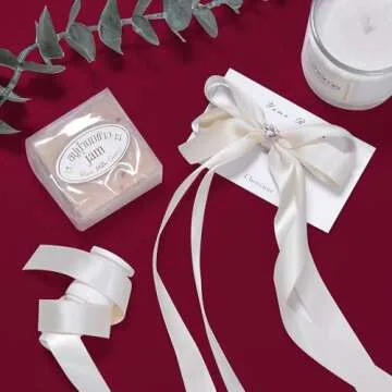 YAMA Double Face Satin Ribbon, 5/8" 25 Yards for Crafts