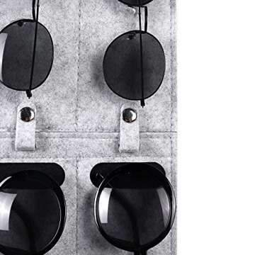 RUIZHIXUAN Sunglasses Organizer - Customizable Eyewear Storage