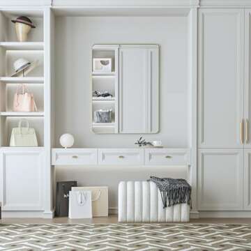 Fun Memories Gold Bathroom Mirror for Stylish Spaces