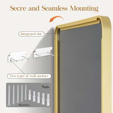 Fun Memories Gold Bathroom Mirror for Stylish Spaces