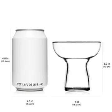 Libbey Stemless Margarita Glasses, Set of 6 Unique Drinkware