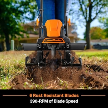 LawnMaster TE1318W1 Electric Tiller Powerful Soil Cultivation